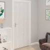 Self-adhesive Furniture Film White Wood 196.9"x35.4" PVC