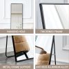 Aluminium alloy Metal Frame Wall Mounted Full Body Mirror ,Bathroom Vanity Mirror, Bedroom Home Porch, Decorative Mirror, Clothing Store, Floor Mounte