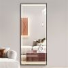 Full Length Mirrors Intelligent Human Body Induction Mirror LED Aluminum Floor Mirrors Stand Full Body Dressing Bedroom,Living Room,Dressing Room Hote