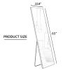 Aluminium alloy Metal Frame Wall Mounted Full Body Mirror ,Bathroom Vanity Mirror, Bedroom Home Porch, Decorative Mirror, Clothing Store, Floor Mounte
