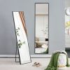 Aluminium alloy Metal Frame Wall Mounted Full Body Mirror ,Bathroom Vanity Mirror, Bedroom Home Porch, Decorative Mirror, Clothing Store, Floor Mounte